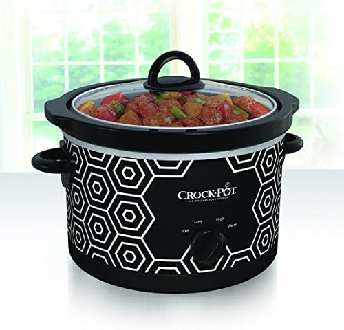 4.5 Quart Portable Slow Cooker – Black & White - Curated Catalog C6