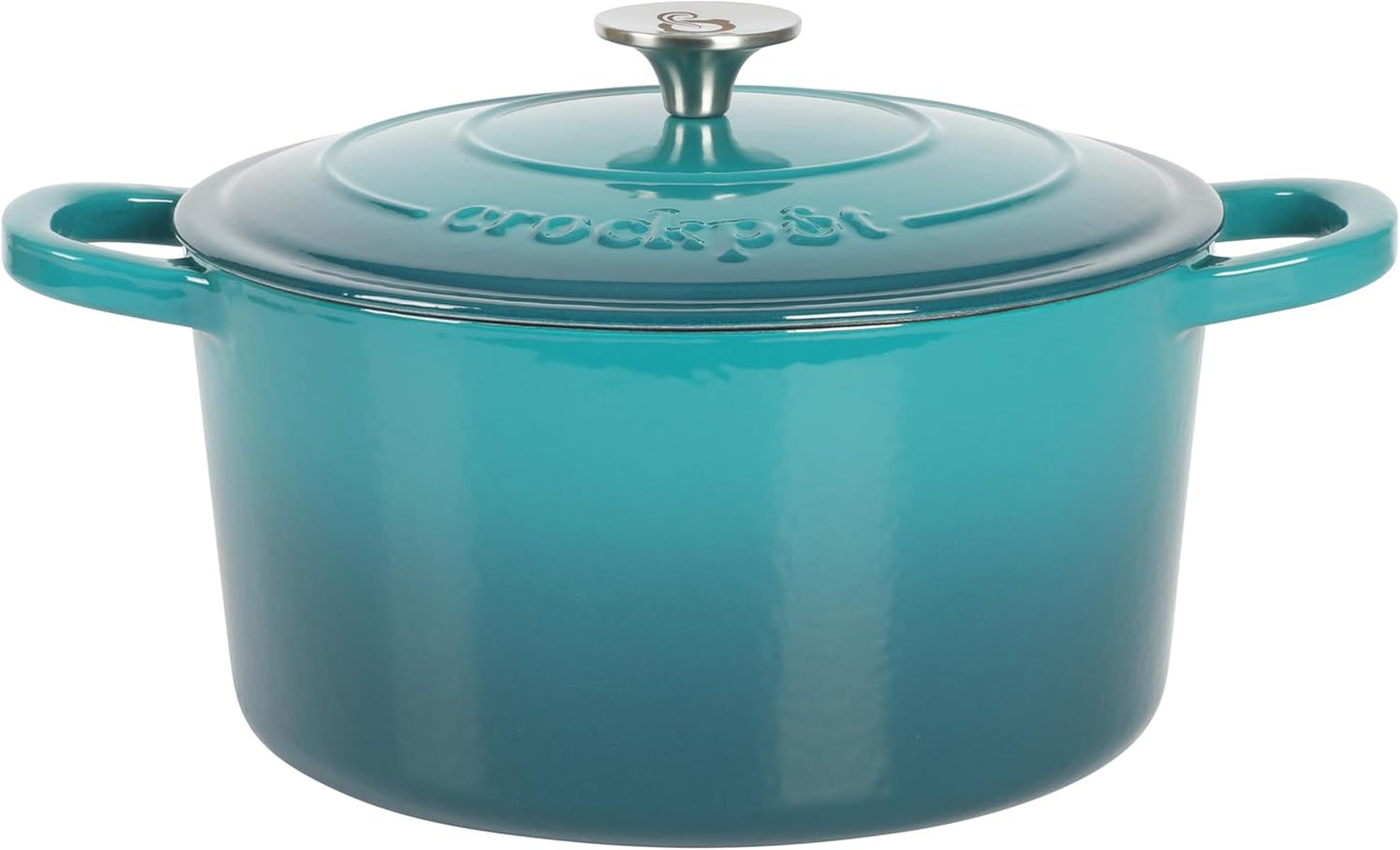 3 Quart Enameled Cast Iron Dutch Oven – Aqua - Curated Catalog F6