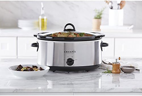 7 Quart Oval Manual Slow Cooker – Stainless Steel - Curated Catalog I4