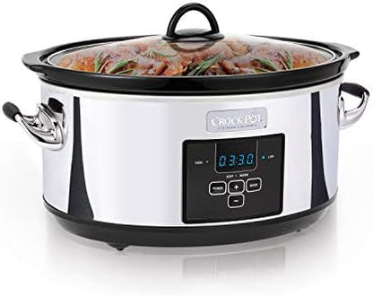 7 Quart Programmable Slow Cooker – Polished Platinum - Curated Catalog O7