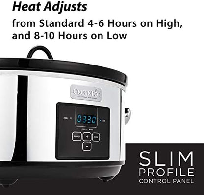 7 Quart Programmable Slow Cooker – Polished Platinum - Curated Catalog O7