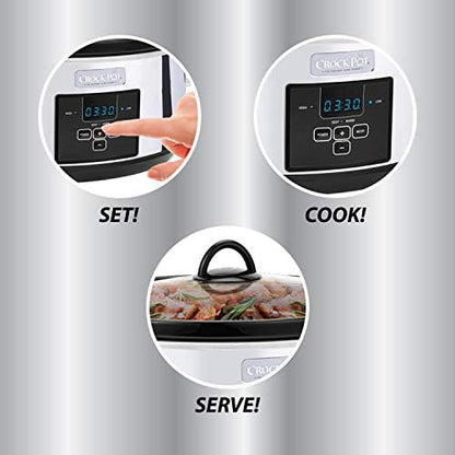 7 Quart Programmable Slow Cooker – Polished Platinum - Curated Catalog O7
