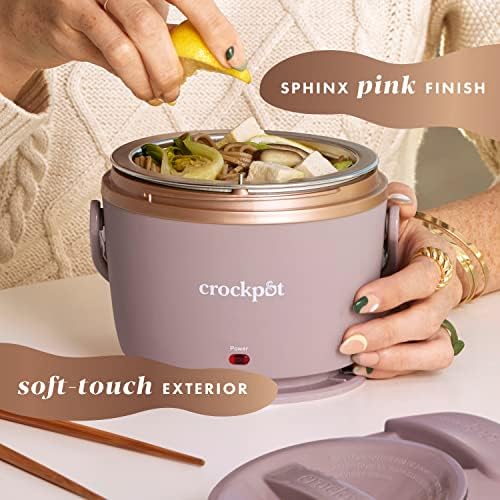 Electric Lunch Box Food Warmer 20oz – Blush Pink - Curated Catalog K6