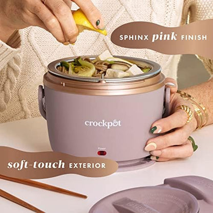 Electric Lunch Box Food Warmer 20oz – Blush Pink - Curated Catalog K6
