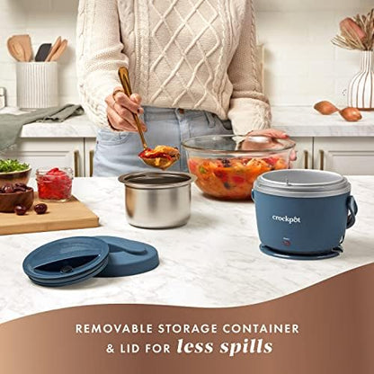 Electric Lunch Box Food Warmer 20oz – Faded Blue - Curated Catalog O1