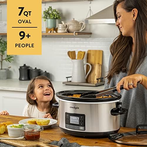 7 Quart Portable Programmable Slow Cooker with Timer - Curated Catalog M1