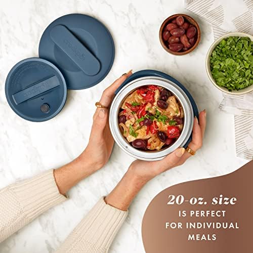 Electric Lunch Box Food Warmer 20oz – Faded Blue - Curated Catalog O1