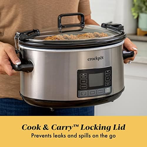7 Quart Portable Programmable Slow Cooker with Timer - Curated Catalog M1