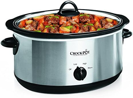 7 Quart Oval Manual Slow Cooker – Stainless Steel - Curated Catalog I4