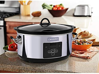 7 Quart Programmable Slow Cooker – Polished Platinum - Curated Catalog O7