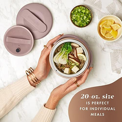 Electric Lunch Box Food Warmer 20oz – Blush Pink - Curated Catalog K6