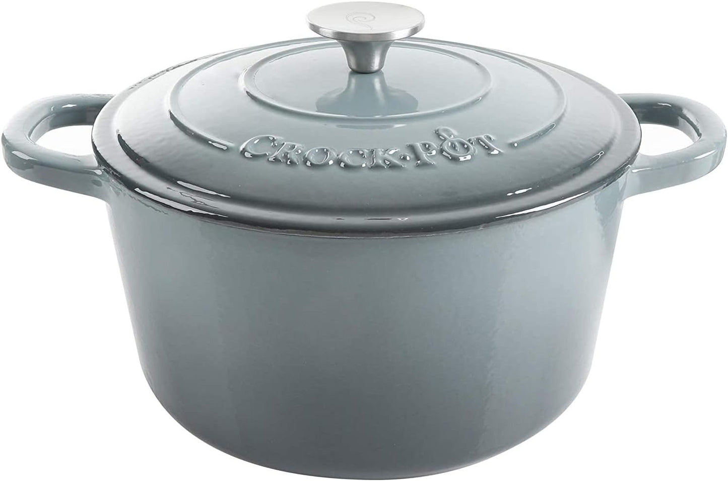 3 Quart Enameled Cast Iron Dutch Oven – Aqua - Curated Catalog F6