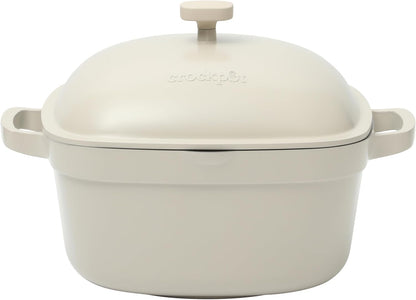 3 Quart Enameled Cast Iron Dutch Oven – Aqua - Curated Catalog F6